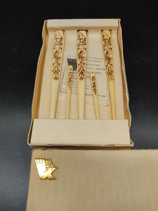 Крючки вязальные из кости ссср