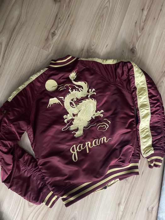 ALPHA INDUSTRIES Japan Dragon Bomber/Нов мъжки бомбър/яке XS/S