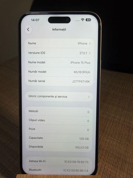 Iphone 15 Plus Blue 128GB 100%
