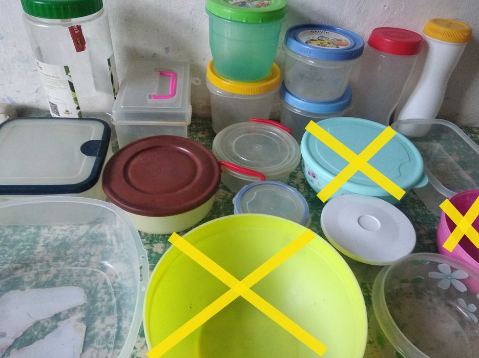 Контейнеры и банки для хранения продуктов, цена за одну штуку