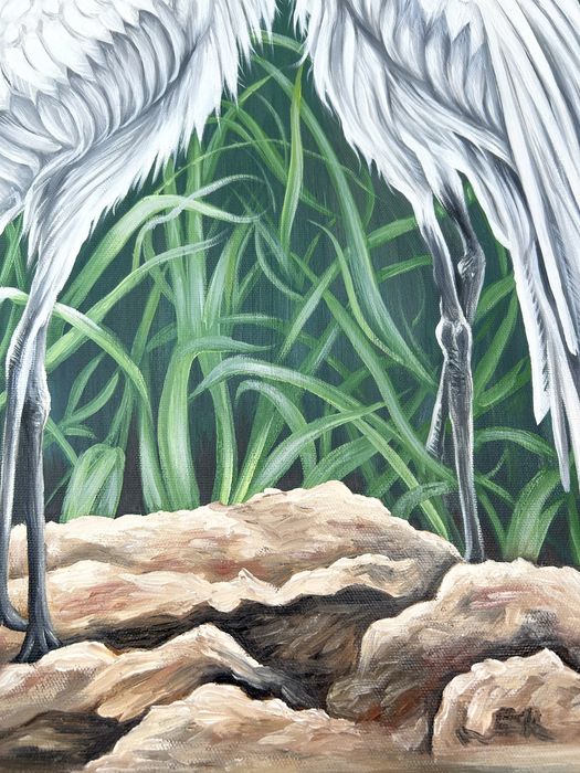 Картина на подарок «Белые аисты»