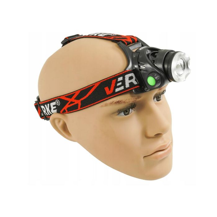 Lampa pentru atelier, prindere pe cap, 3 in 1, cu acumulator, Verke