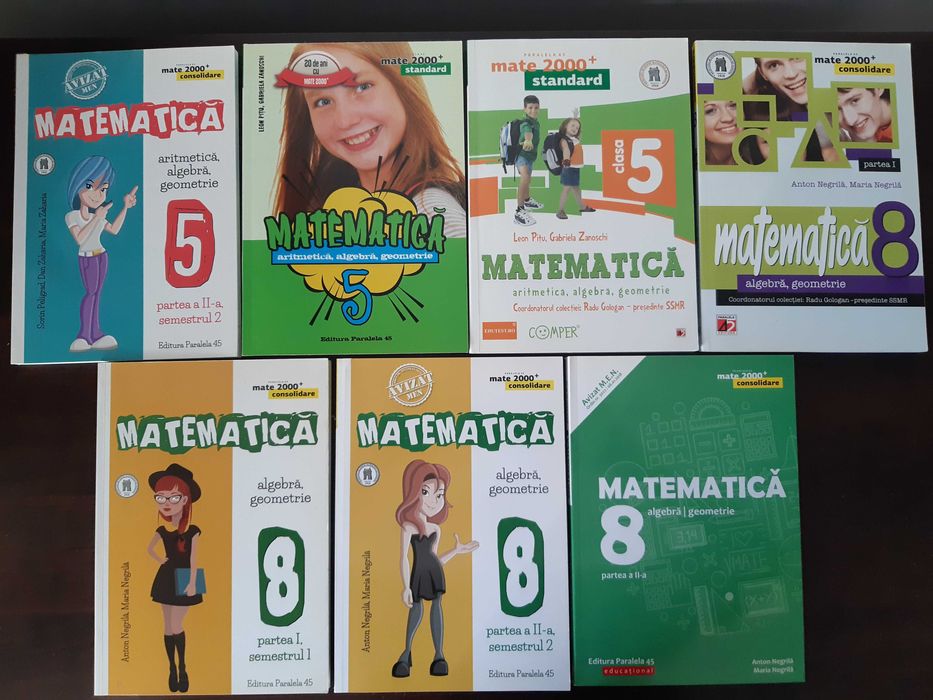 Manuale și auxiliare matematică pentru gimnaziu (clasele 5-8)