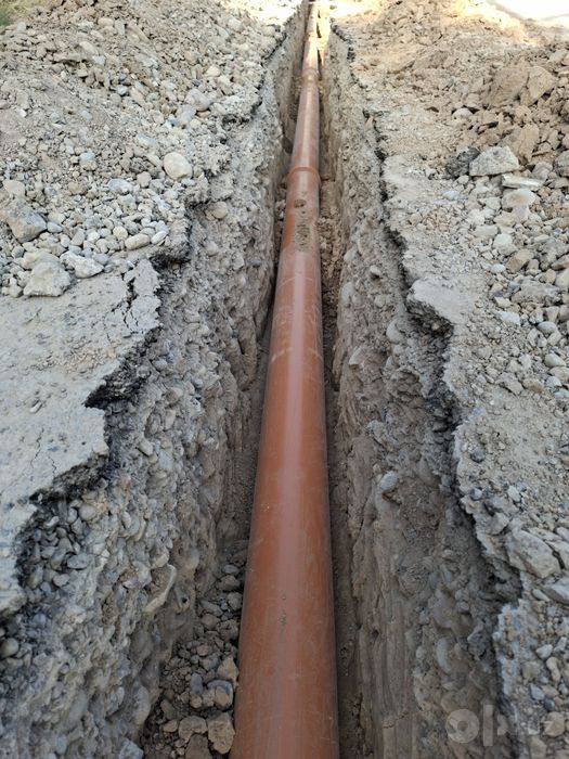 Канализация  Урачи Urachi Яма Траншея Ура Ura Transheya Tunnel Qazish