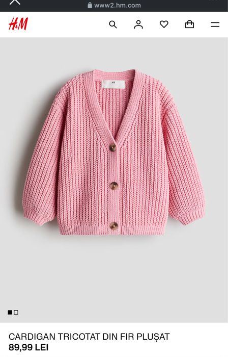 Pulover fetite H&M 2-4 ani