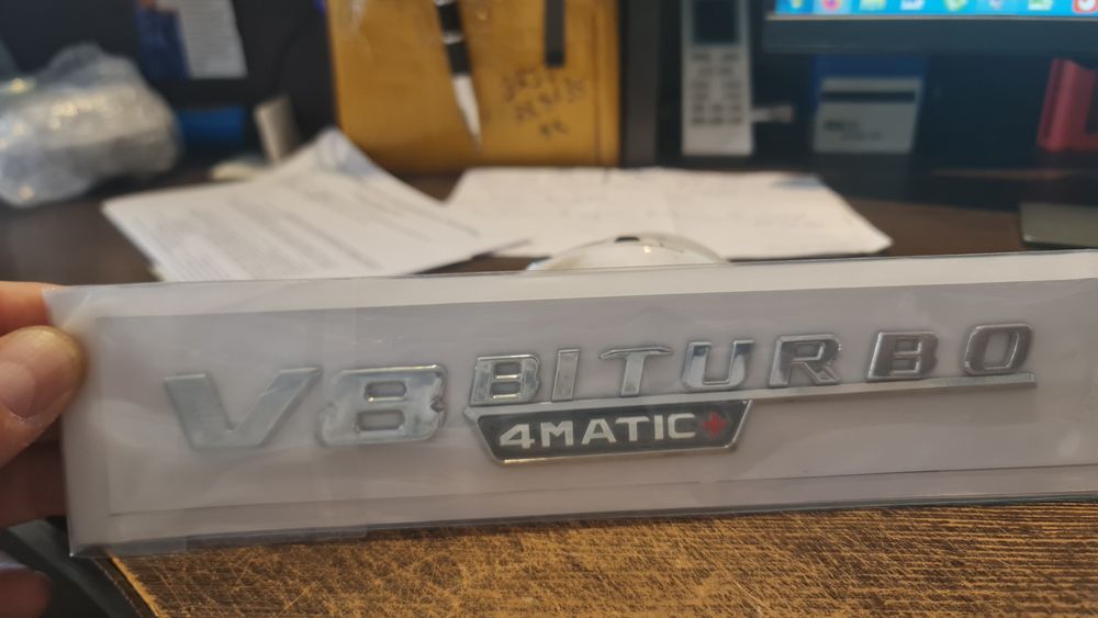 V8 V12 biturbo емблема за мерцедес ML,S,C,E,R class