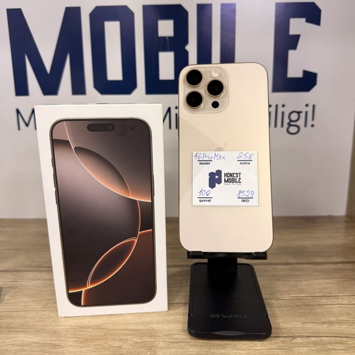 iPhone 16 Pro Max 100% desert
