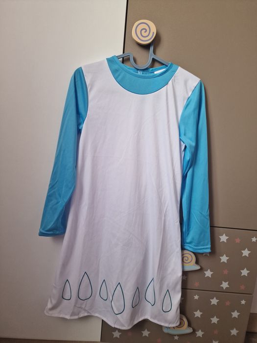 Детски костюм/ рокля, перука, шапка/ на Смърфиета- 6-7 години