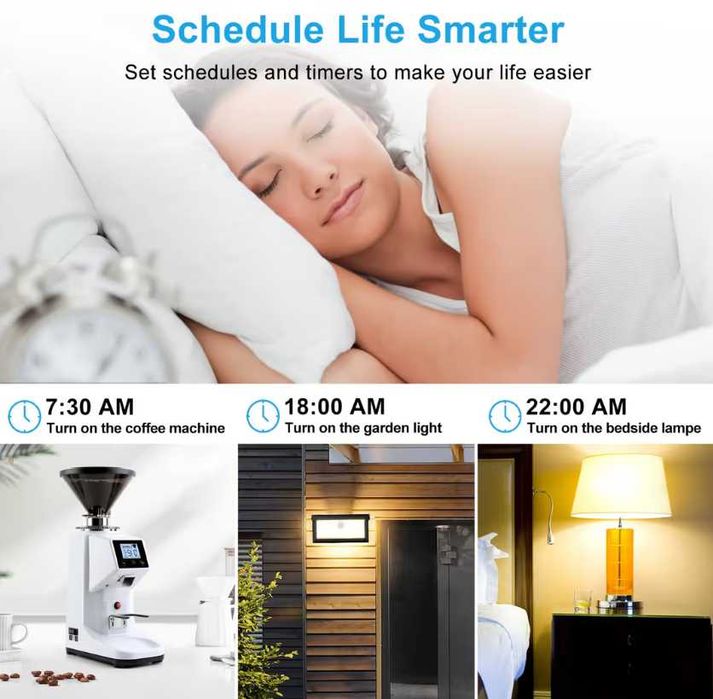 Set 2 prize inteligente Zigbee cu măsurare a curentului, pachet de 2
