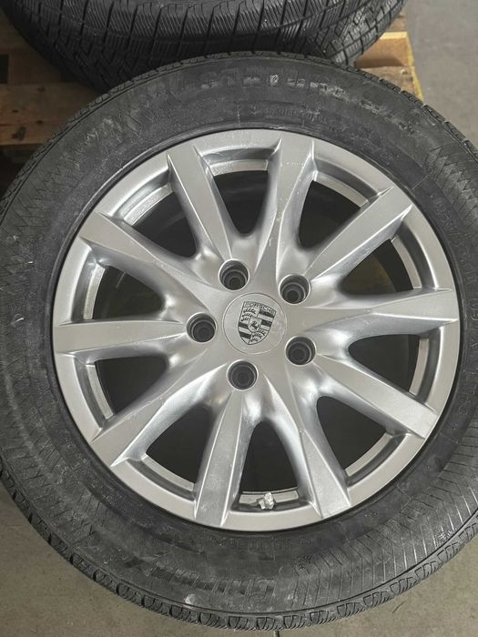 Set 4 jante aliaj originale Porsche Cayenne + anvelope M+S