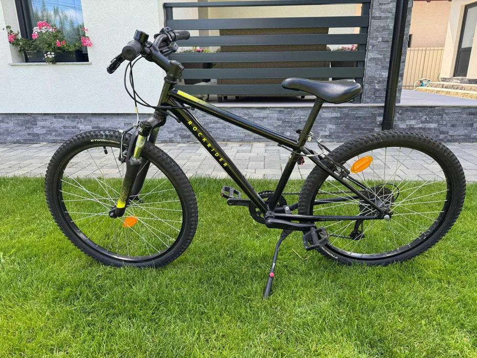 Bicicletă copii Rockrider ST 100 (24 inch, 9-12 ani), stare excelentă + cric inclus