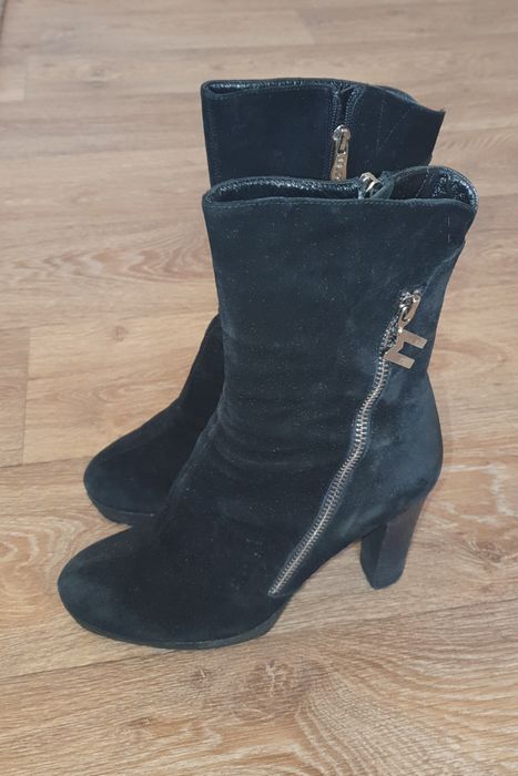 Сапоги 35 зима, каблук