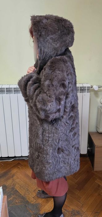 Италианско кожено палто с ДВЕ лица