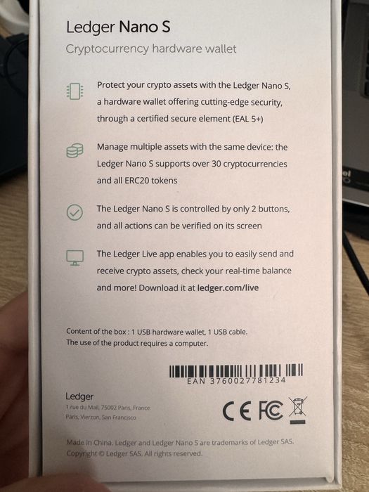 Portofel electronic Ledger NanoS