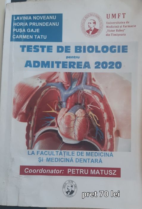 Vand culegeri teste admitere medicina si postliceala sanitara