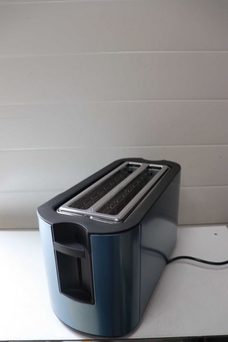 Тостер от неръждаема стомана Arendo, дълъг отвор, 4 филийки,