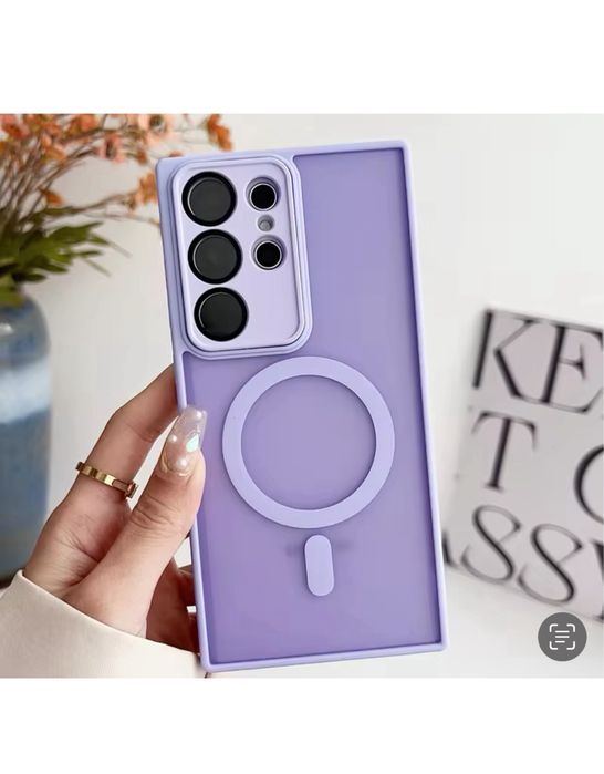 Samsung S23/S24/S25/PLUS/ULTRA Husa Magsafe Spate Mat Margine Silicon