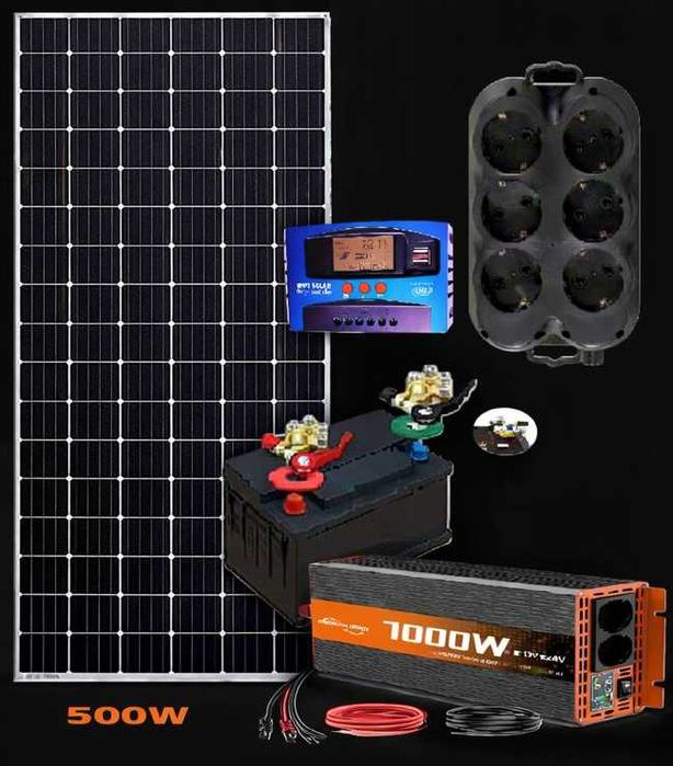 Vând sistem Off - Grid, cu Invertor Sinus Pur NOU