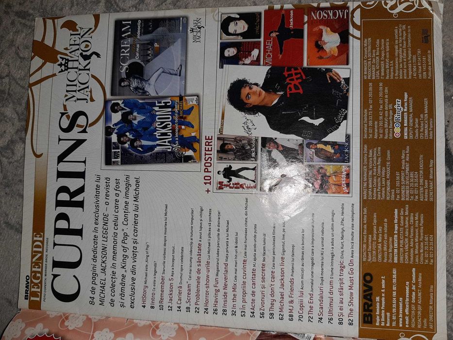Revista Bravo Legende cu Michael Jackson