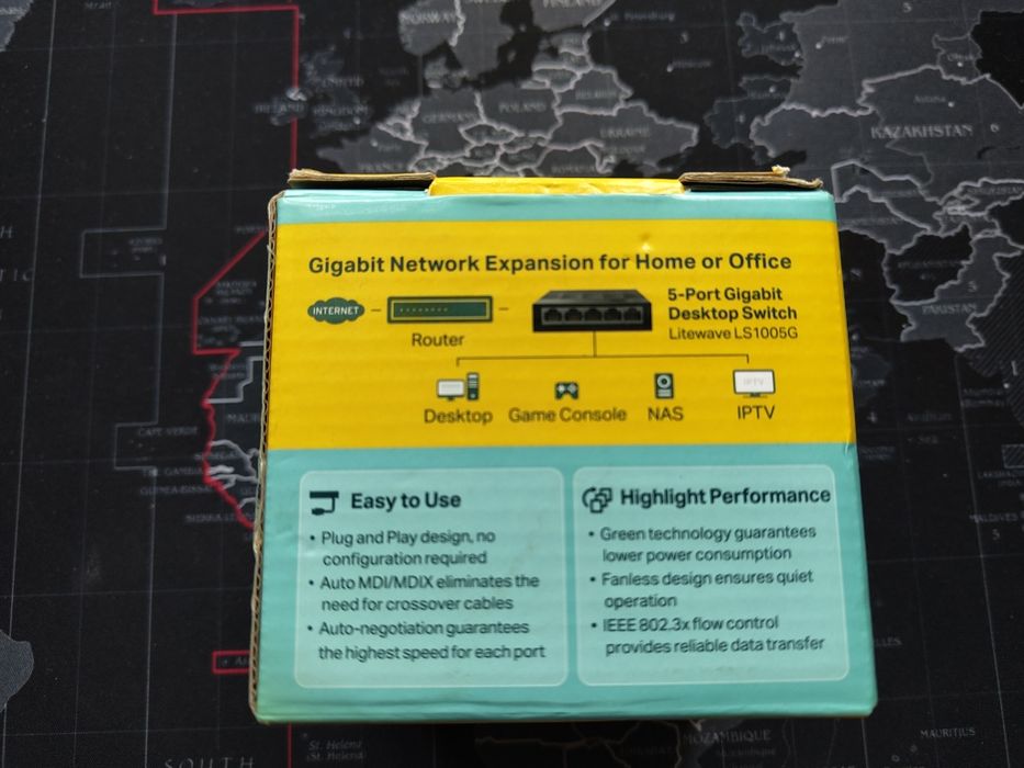 Switch/Hub Tplink LS1005G гигабайтый