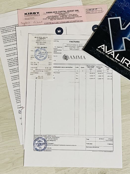 Aspirator Kirby Avalir 2 – stare impecabilă + accesorii