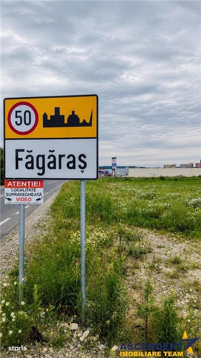Teren intravilan 10.744 mp, Fagaras, zona comerciala ,2 fronturi, util