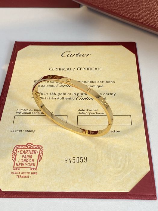 Brățară Cartier LOVE 17 Gold 750