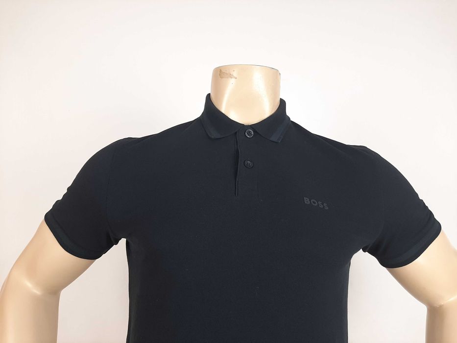 Hugo Boss Pio 1 - Оригинална мъжка тениска с яка размер S