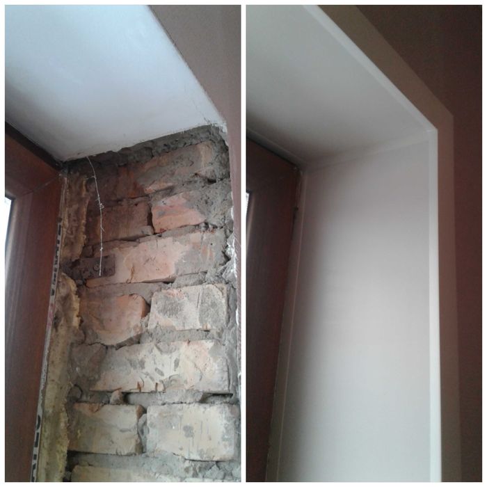 Установка пластиковых откосов!