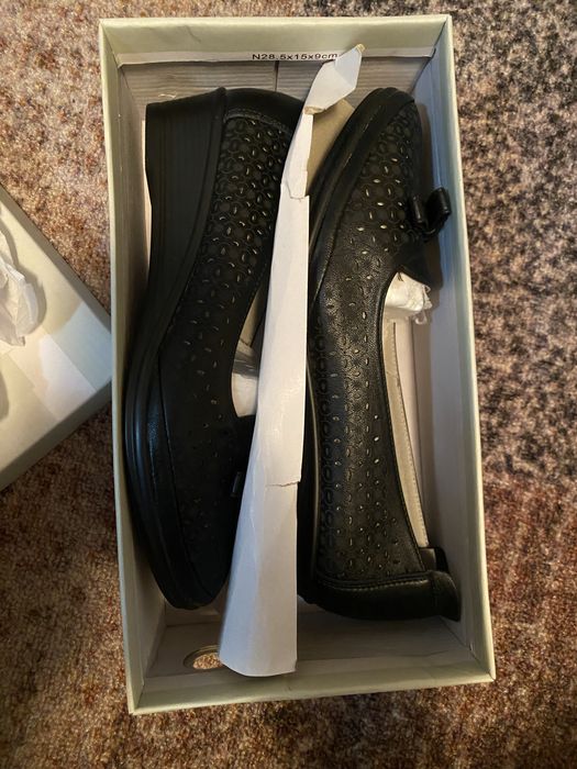 Чисто нови дамски обувки Мат Стар 028735 BLACK