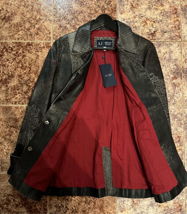 Зимно яке с естествена кожа