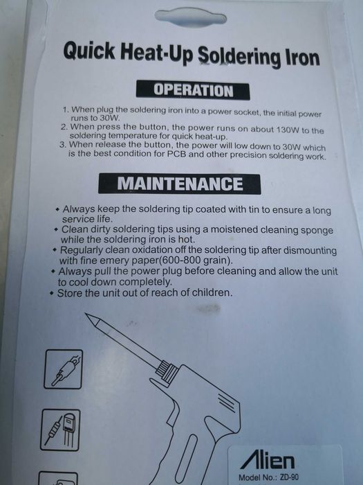 Pistol de lipit 40 W ZD-90