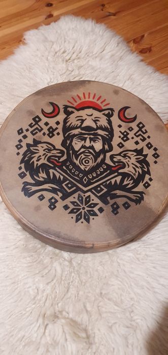 Tobă şamanică cu motive - shamanic drum