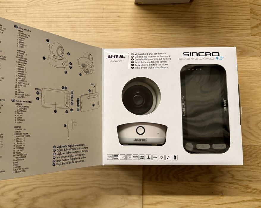 Baby Monitor / Monitor bebe Jane Sincro Babyguard 4,3” – SIGILAT!!
