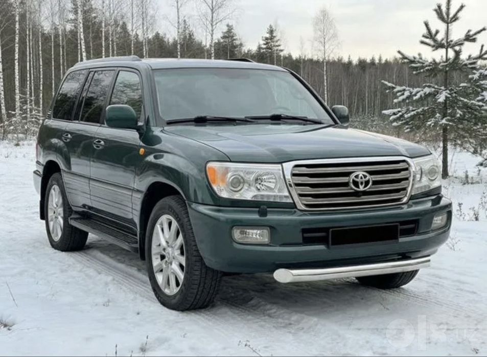 Защита бампера на Toyota Land Cruiser 200 100
