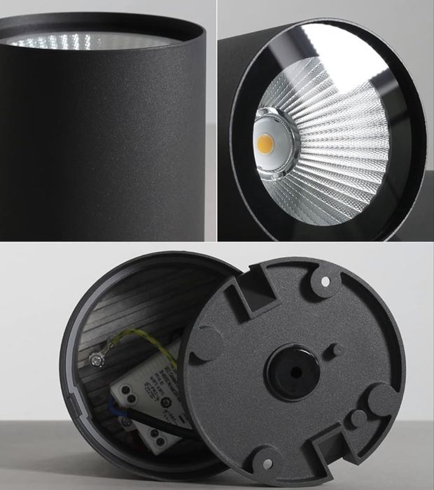 Нова Алуминиева LED лампа за таван стая балкон осветление 7W 3000K