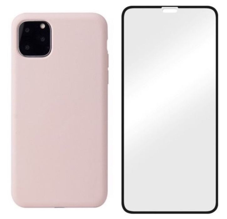 Iphone 11 12 13 14 PRO MAX Husa Cell Inter Catifea si Folie Sticla 21D