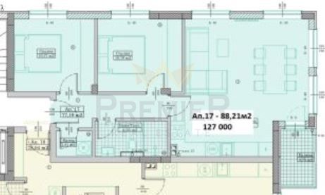 Продава се Тристаен апартамент в Варна, Възраждане 3 - 88 кв.м за 736 €/кв.м - Снимка #2