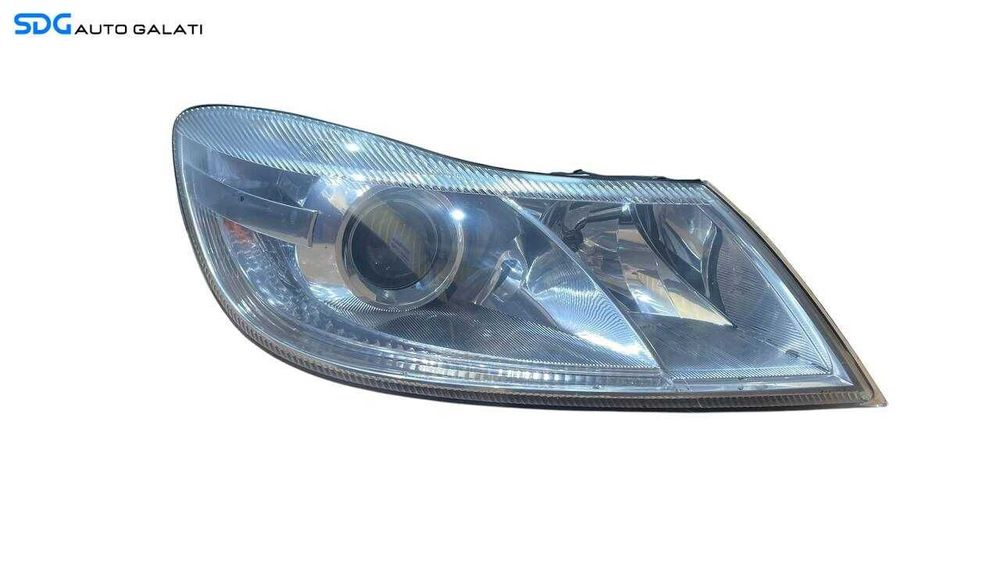 Far Dreapta cu Lupa FARA Xenon Skoda Octavia 2 Facelift FL 2008 - 2013 Cod 1Z2941015F [LS0018]