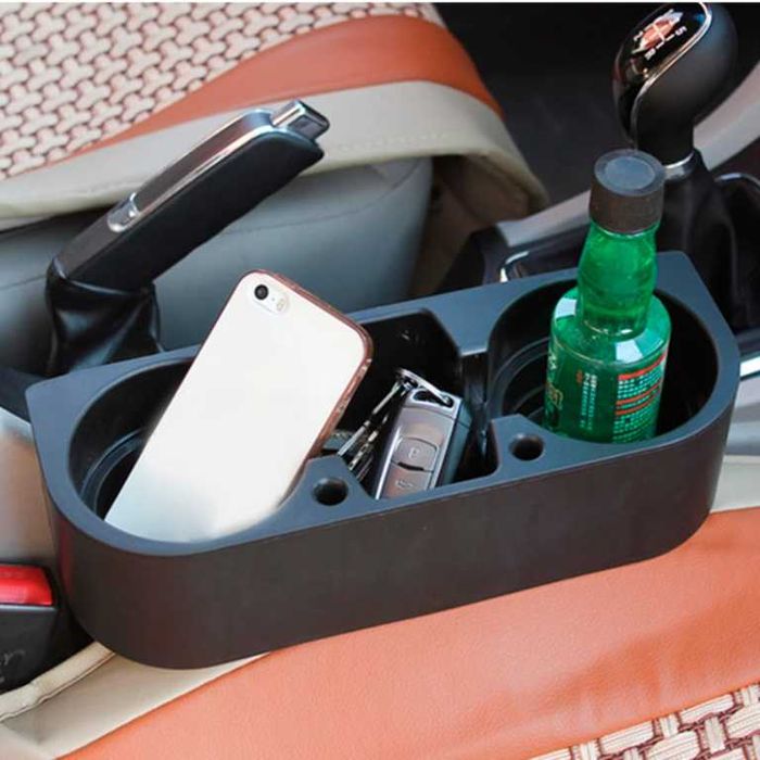 Органайзер за бутилка, чаша, телефон за между седалките на кола.