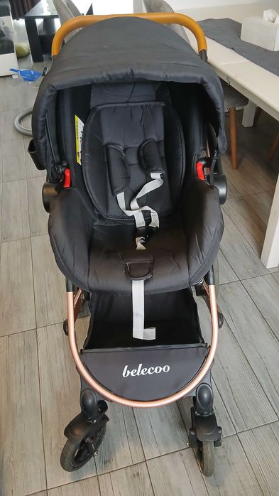 Carucior 3in1, Belecoo, 0-36 luni, landou, suspensii,scoica SH