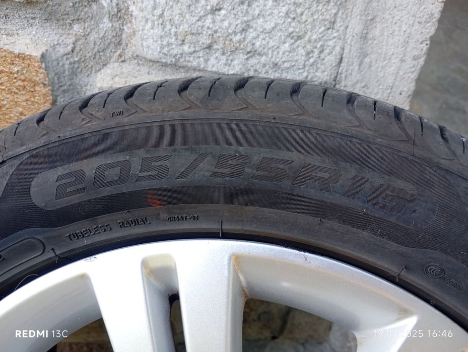 16"Джанти Опел  с нови летни гуми 205/55/16