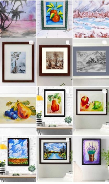 Картины в разных техниках. Продам