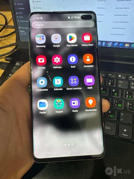 Samsung s 10+, 8/128gb