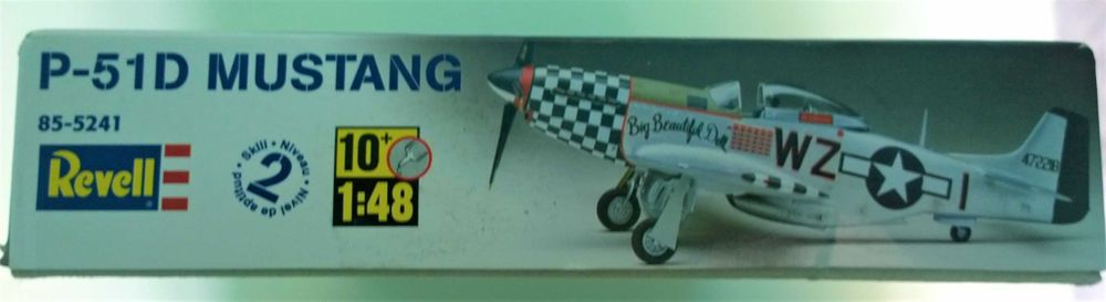 REVELL Model Kit Aircraft N. American P-51D MUSTANG 1:48 scale