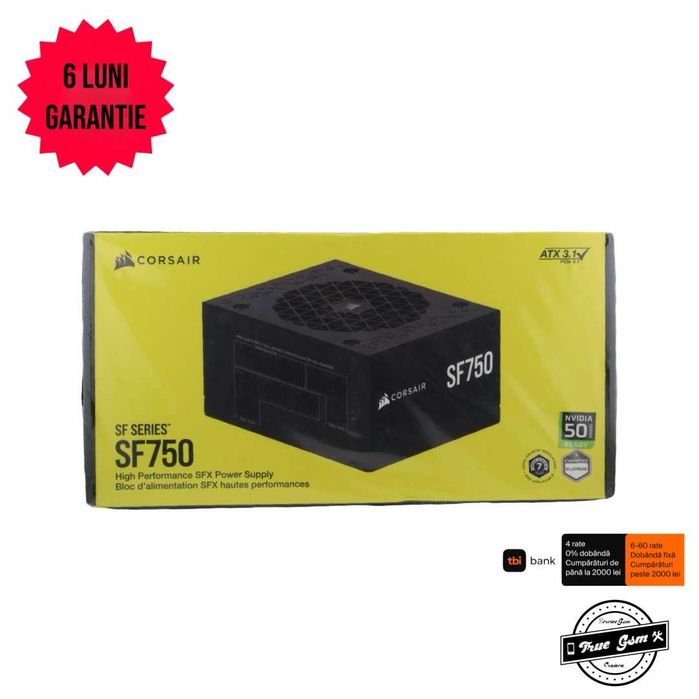 Sursa Corsair SF Series SF750, 750W Black | TrueGSM