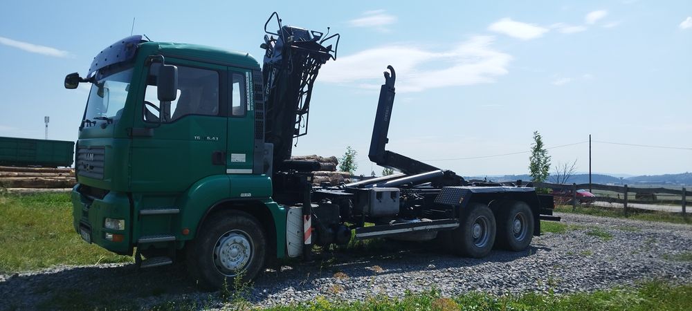 MAN cu abroll, macara, camion, schimb