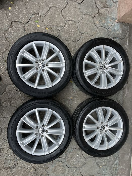 Jante aliaj 5x112mm, anvelope vara 235/50 R18, VW Tiguan, Audi Q3