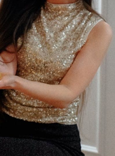 H&M,top cu paiete