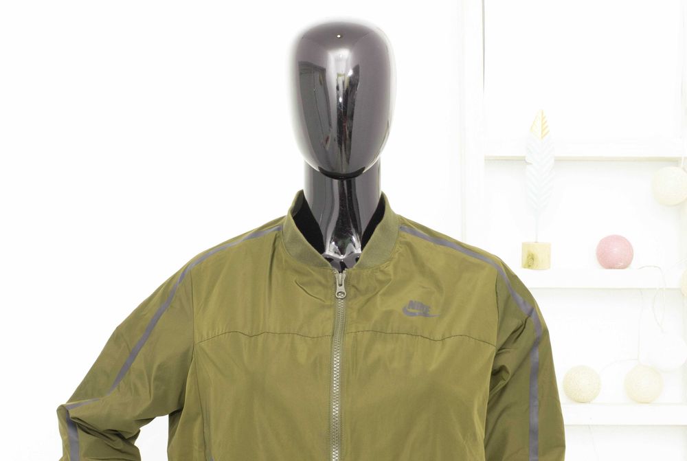 Nike Оригинално дамско яке Bonded Bomber Jacket тъмно зелено М